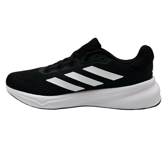 adidas Mens Response Running Shoe Size 9 Black/White Lace up Sneakers IH6007‎ main image 5